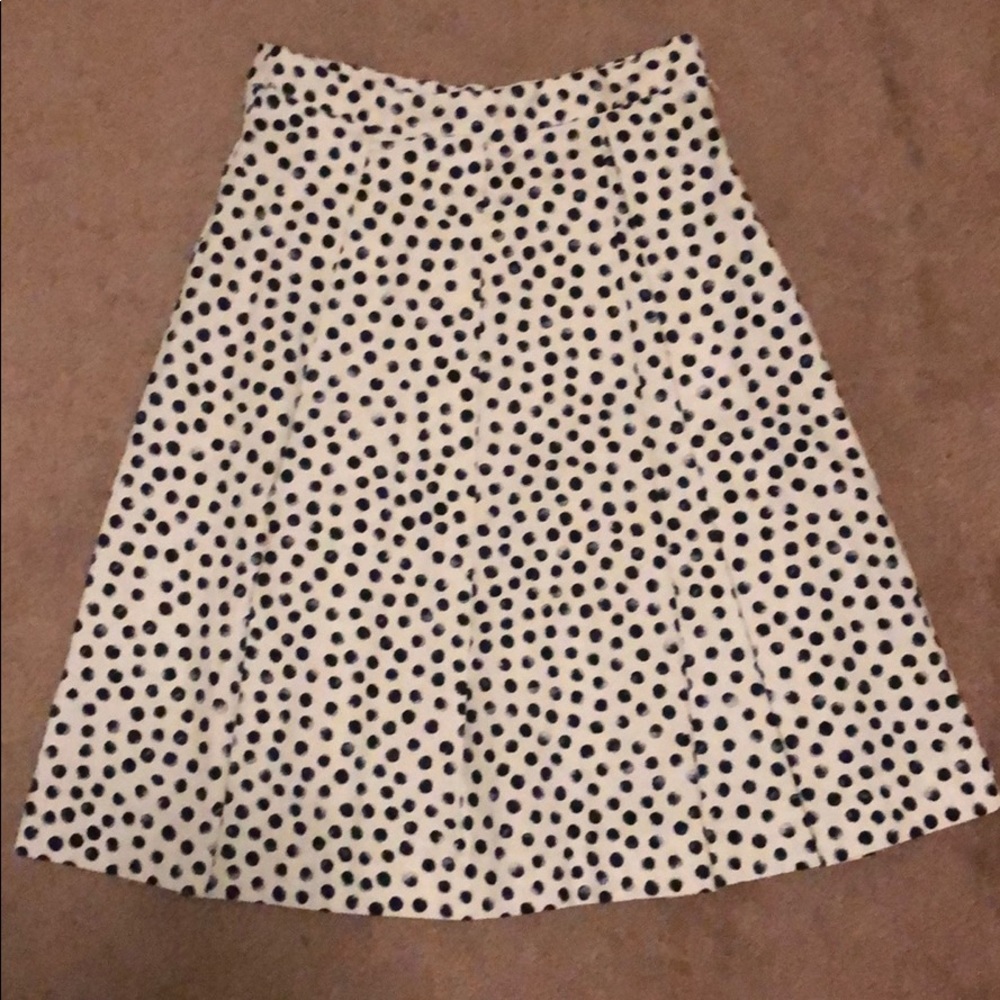 WhoWhatWear Polka Dot A-line Skirt